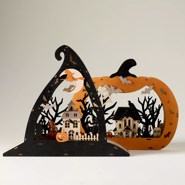 Anthropologie Ghostly Light-Up Mantle Decor