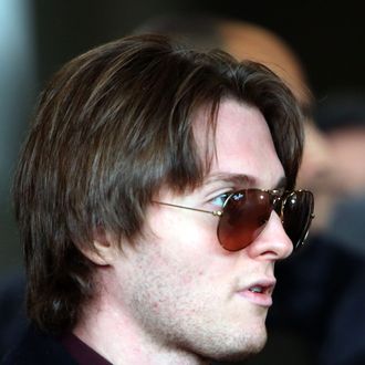 FLORENCE, ITALY - JANUARY 30: Raffaele Sollecito leaves the Nuovo Palazzo di Giustizia courthouse of Florence during a break of the final verdict of the Amanda Knox and Raffaele Sollecito retrial on January 30, 2014 in Florence, Italy. Meredith Kercher was murdered in her bedroom on November 1st, 2007 in Perugia. On March 25, 2013 the verdict that declared Knox and Sollecito innocent and accused Rudy Guede of the murder was cancelled and the trial had to restart in Florence. (Photo by Franco Origlia/Getty Images)