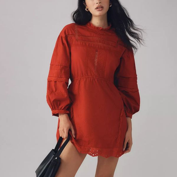 Damson Madder Clancy Long-Sleeve Mini Dress