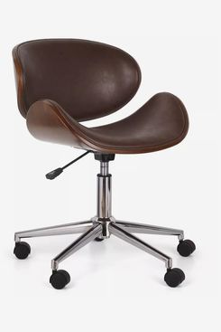 Christopher Knight Home Dawson Mid-Century Modern Upholstered Swivel Office Chair