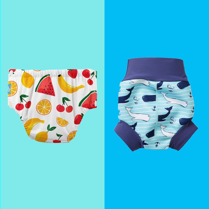 EZ Moms 2 Packs Baby Swim Diaper Reusable Soft and Silky Swimming