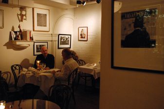 Cafe Loup, a cozy neighborhood restaurant whose walls are lined with photographs by Irving Penn, Bernice Abbott and Brassai, among others, in New York. 