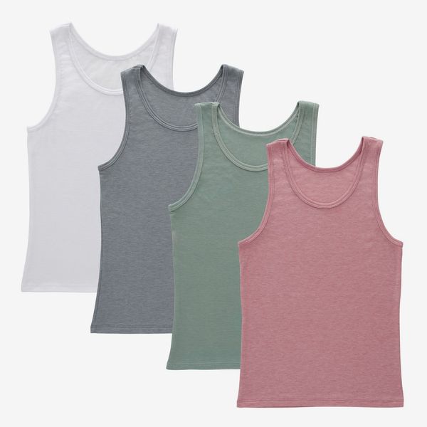 Hanes Originals Girls’ SuperSoft Tank - 4 Pack