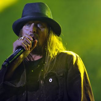 LOUISVILLE, KY - OCTOBER 05: (FOR EDITORIAL USE ONLY) Kid Rock performs during the 2014 Louder Than Life Festival at Champions Park on October 5, 2014 in Louisville, Kentucky. (Photo by Stephen J. Cohen/Getty Images)