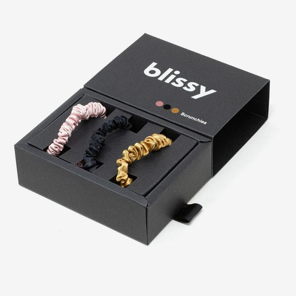 Blissy 3-Pack Skinny Silk Scrunchies