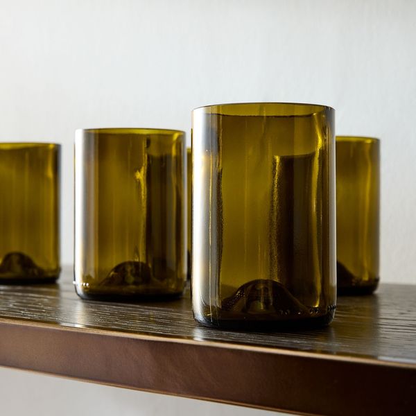 West Elm Vintage Drinking Glass