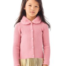 American Girl x Janie and Jack Rosy Ribbed Cardigan for Girls