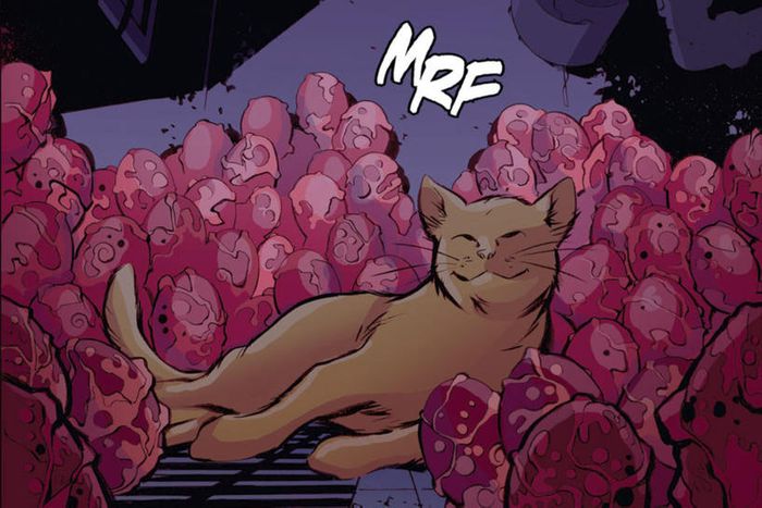 Chewie with her disgusting children in Captain Marvel #7 (2014).