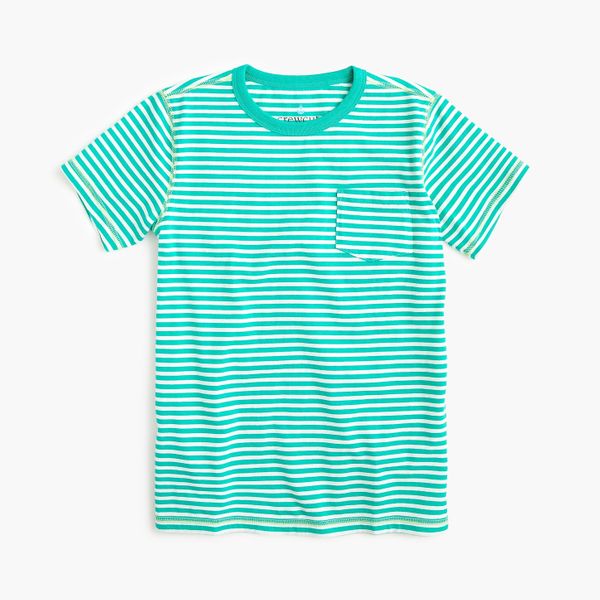 Boys' Striped Pocket T-shirt