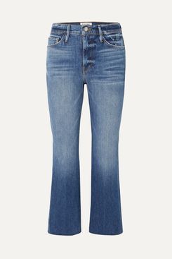Frame Le Sylvie Cropped High-Rise Flared Jeans