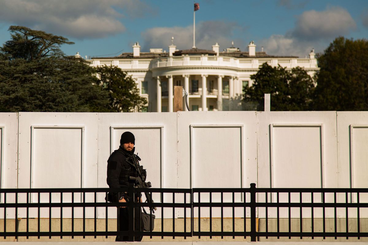 With Non Scalable Fence White House Barricades Itself In