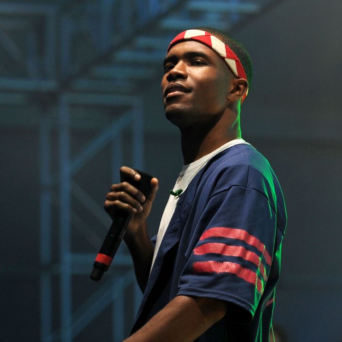 INDIO, CA - APRIL 13: Frank Ocean performs during the 2012 Coachella Music Festival at The Empire Polo Club on April 13, 2012 in Indio, California. (Photo by C Flanigan/FilmMagic)