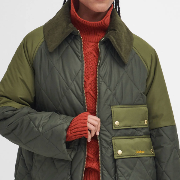 Barbour Milby Colorblock Quilted Jacket