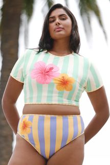 Maaji x Anthropologie Sully Reversible High-Rise Bikini Bottoms (Plus)