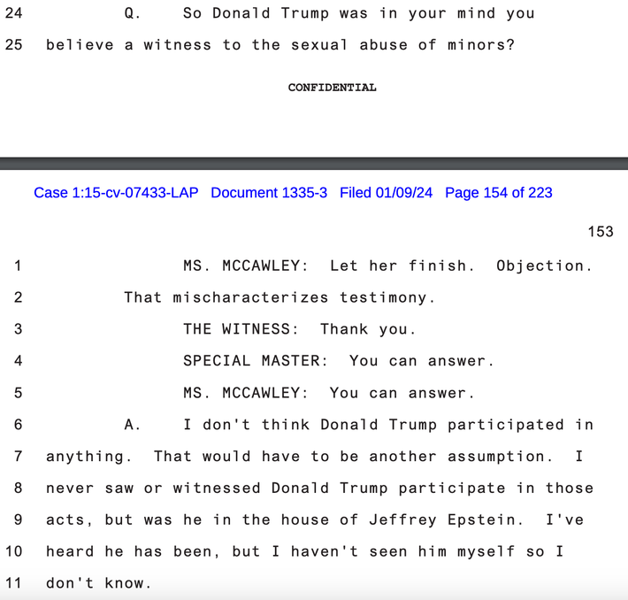 What the Jeffrey Epstein Documents Reveal About Donald Trump