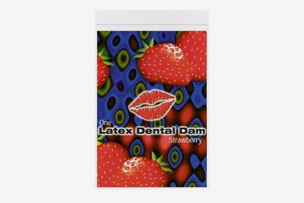 LINE ONE Latex Dental Dam, Strawberry, 1 Count