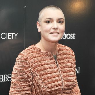 NEW YORK, NY - DECEMBER 13: Singer Sinead O'Connor attends the Giorgio Armani & Cinema Society screening of 