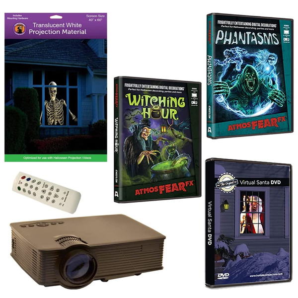 AtmosFearFX Phantasms & Witching Hour Virtual Reality Projector Value Kit for Halloween