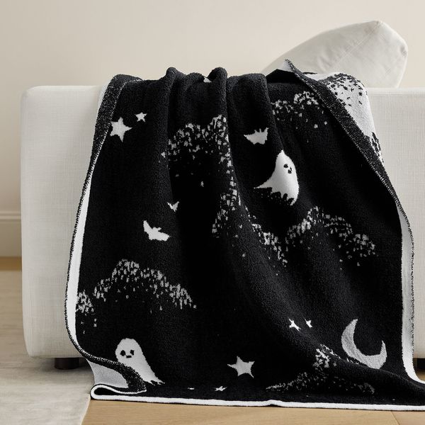 Pottery Barn Midnight Ghost Kid Throw Blanket