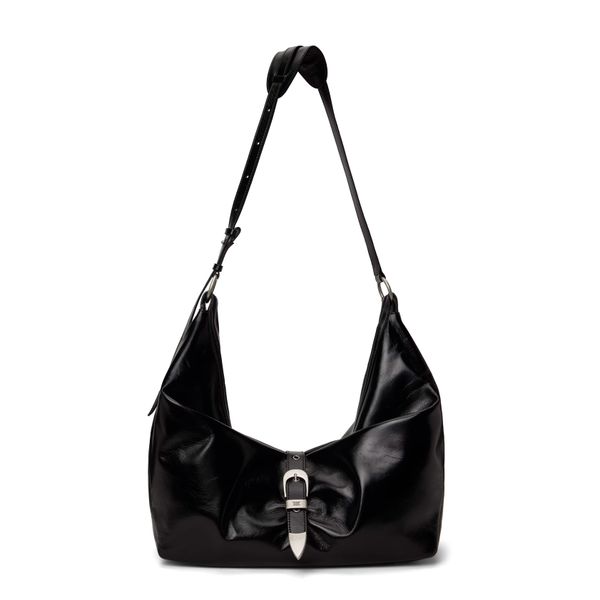 韓国レザー【MARGE SHERWOOD】DUMPLING TOTE black washed nappa Designer fashion, Seoul-fully created | W Concept