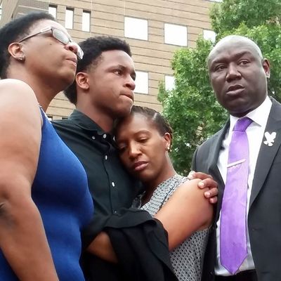 Family of the victim, 26-year-old Botham Jean.