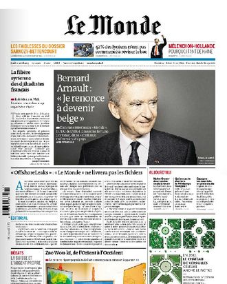 Belgium 'Is in Need of' Famous Person Bernard Arnault