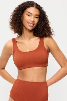 Old Navy Ribbed Scoop-Neck Swim Top