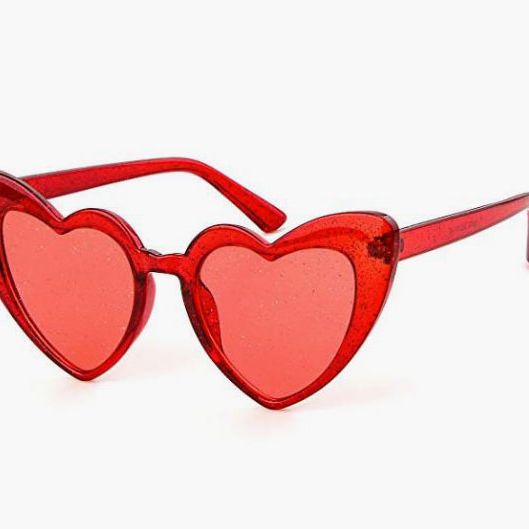 Giofiore Vintage Glitter Heart Sunglasses