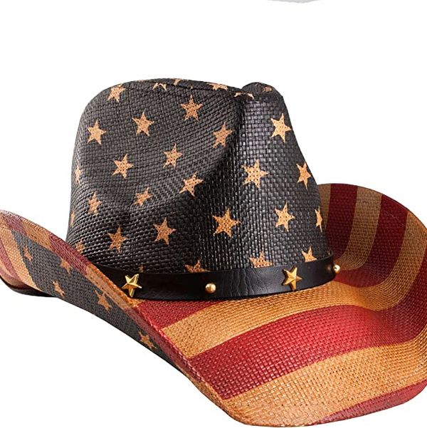Grinderpunch Classic USA American Flag Cowboy Hat