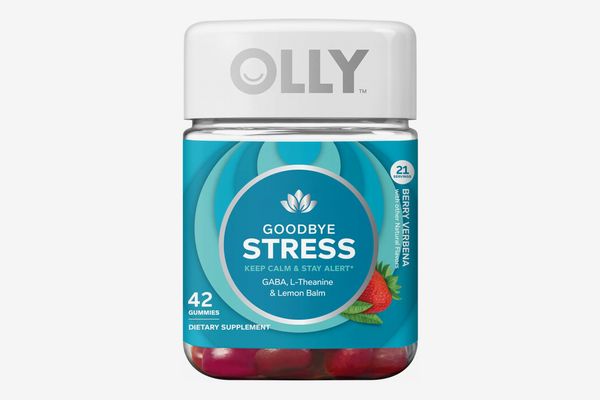 OLLY Goodbye Stress Dietary Supplement Gummies, Berry Verbena, 42 Count