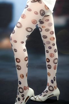 Tropic Eye Button Tights