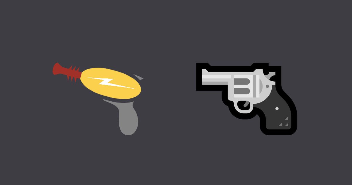 Microsoft Gets Real Gun Emoji