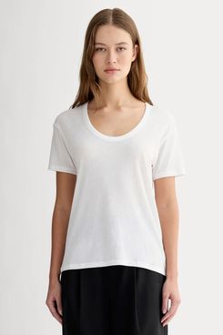 Everlane The Air Scoop-Necked Tee - White