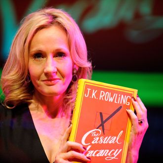 Author J.K. Rowling attends photocall ahead of her reading from 'The Casual Vacancy' at the Queen Elizabeth Hall on September 27, 2012 in London, England.