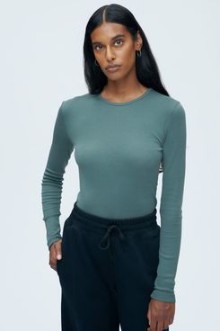 Staple Long Sleeve Mesh Top Black – Mint Boutique LTD - All Rights