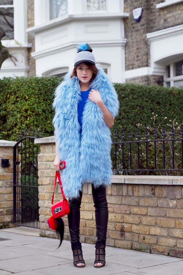 11 Ways to Wear a Furry Scarf This Winter