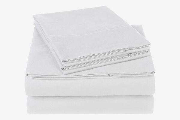 Pinzon 300 Thread Count Organic Cotton Bed Sheet Set - Queen, White