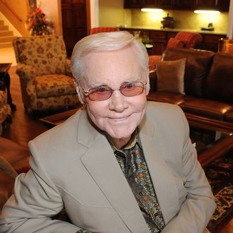 Music Legend George Jones at The George Jones Possum Holler Bed & Breakfast during the Country Crossing Grand Opening Kick-Off Celebration at Country Crossing on January 16, 2010 in Dothan, Alabama. 