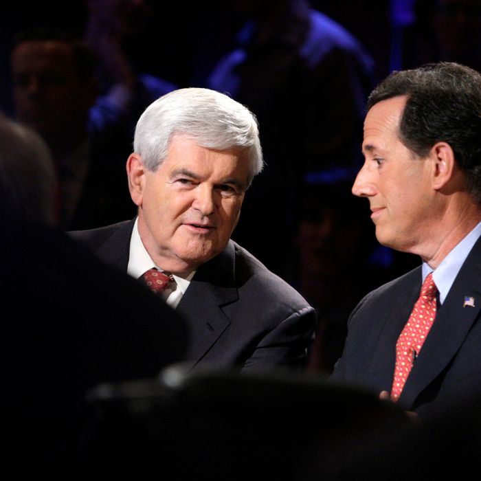 Newt Gingrich and Rick Santorum.