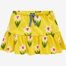 Mini Boden Kids’ Floral Cotton Jersey Skort