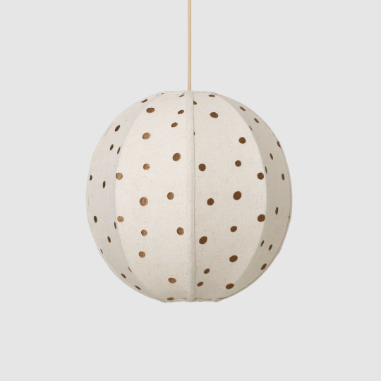 Ferm Living Dots Embroidered Textile Lampshade