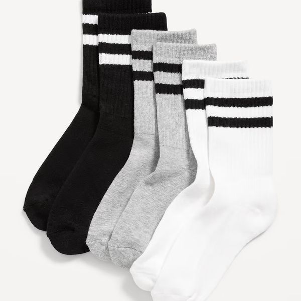 Old Navy Gender-Neutral Crew Socks 3-Pack for Kids