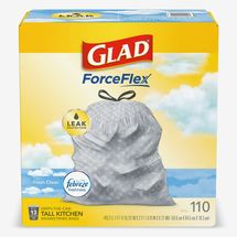 Glad 13-Gallon Tall Kitchen Drawstring Trash Bags - 110 Count