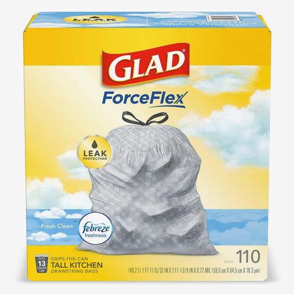 Glad Tall Kitchen Drawstring Trash Bags - Febreze Fresh Clean, 110 Pack