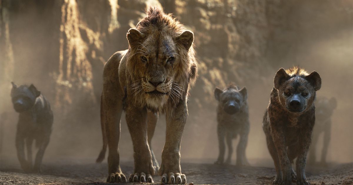 lion king scar and hyenas