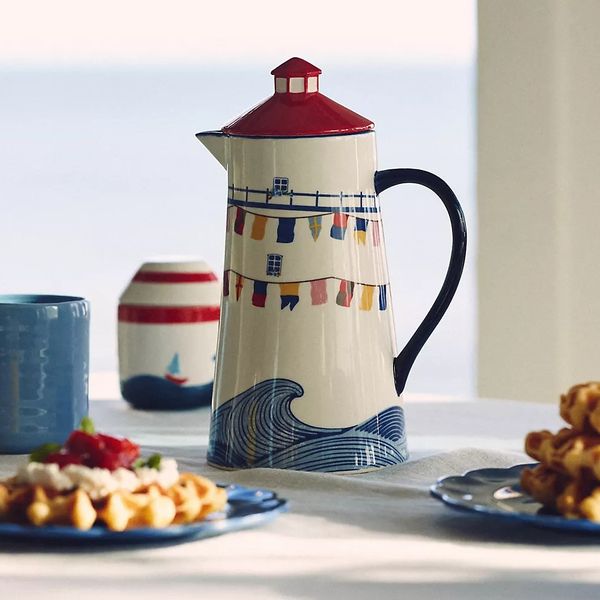 Anthropologie Maritime Lighthouse Pitcher