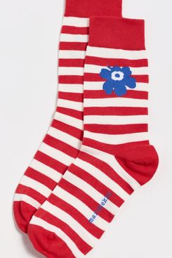 Marimekko Kasvaa Tasaraita Unikko One Socks