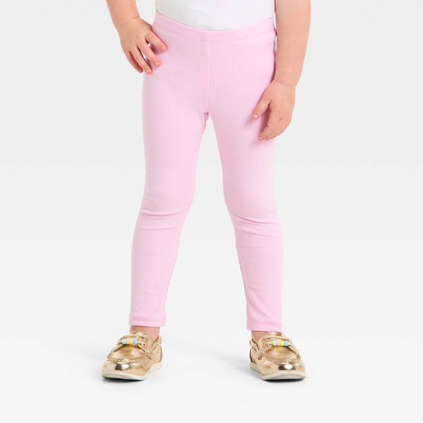 Cat & Jack Toddler Girls' Solid Ribbed Leggings