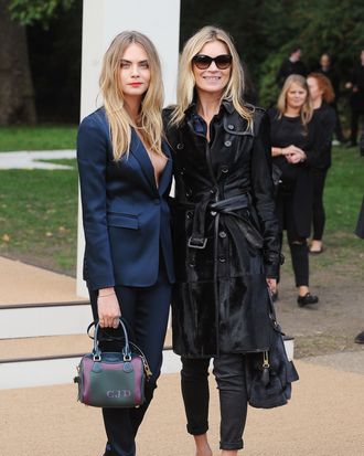 Burberry Featured Cara Delevingne and Kate Moss