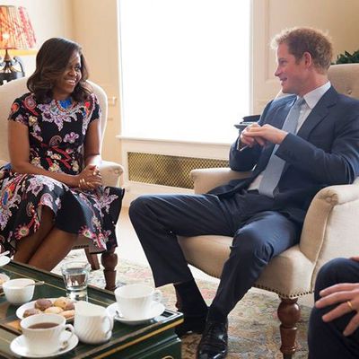 Michelle Obama and Prince Harry. 